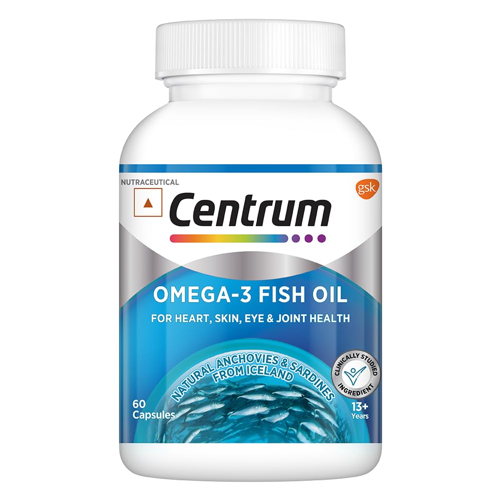 Centrum Omega3 Fish Oil (60 Capsules) With Epa & Dha To Support Joint