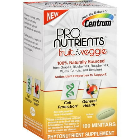 Centrum ProNutrients Fruit & Veggie Dietary Supplement, 100 count