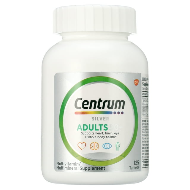 Centrum Silver Adults 50 Plus Vitamins, Multivitaminsupplement, 125 Count