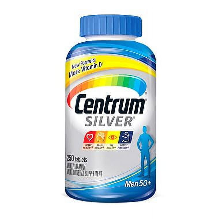 Centrum Silver Men Multivitamin/Multimineral Supplement Tablet, Vitamin ...