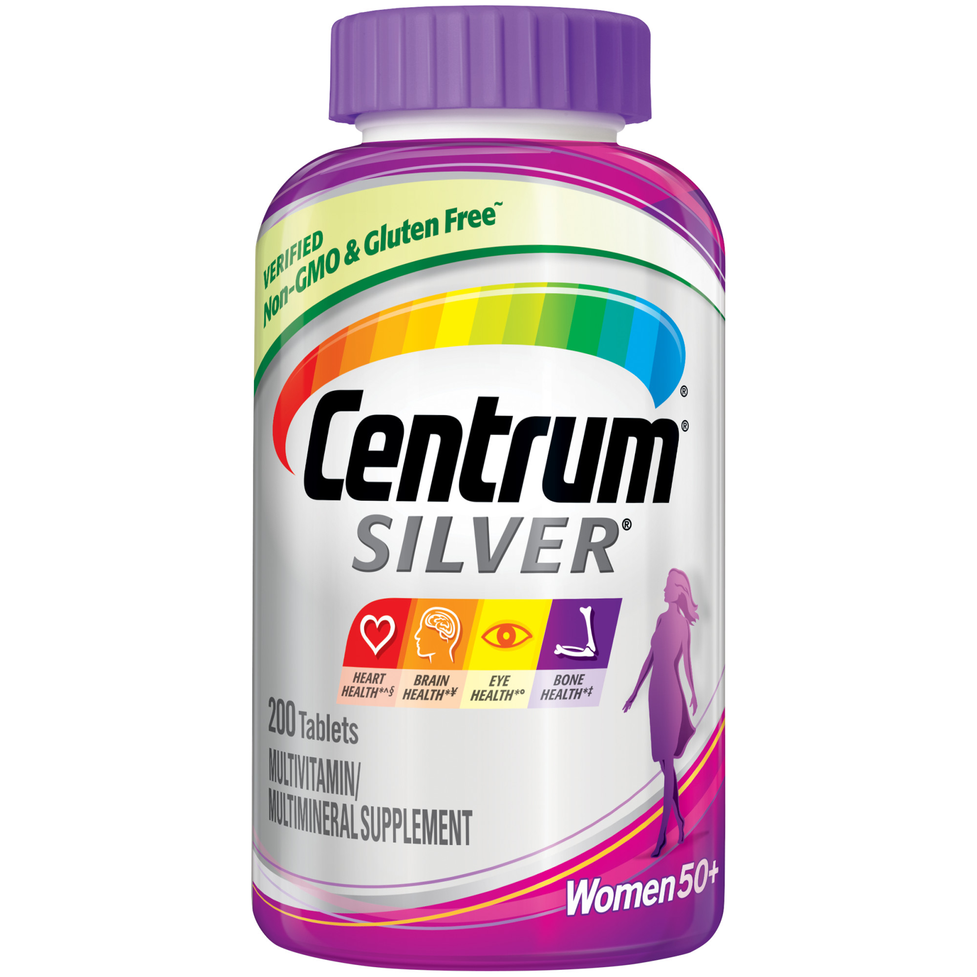 Centrum Silver Multivitamins for Women Over 50, Multimineral Supplement, 200 Ct - image 1 of 14