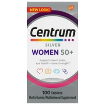 Centrum Silver Womens 50 Plus Vitamins, Multivitamin Supplement, 100 Count