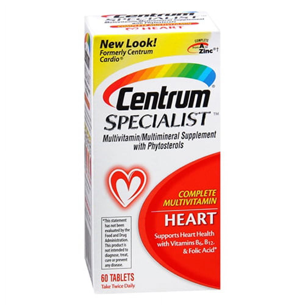 Centrum Specialist Multivitamin/Multivitamin Tablets For Heart 60 Ea