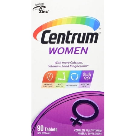Centrum Women, Multivitamin & Mineral Supplement, 90 Tablets