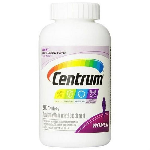 Centrum Women Multivitamin / Multimineral Supplement Tablet, Vitamin D3 (200 Count)