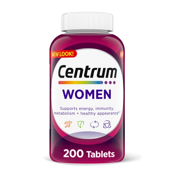 Centrum Multivitamins for Women, Multivitamin/Multimineral Supplement - 200 Count