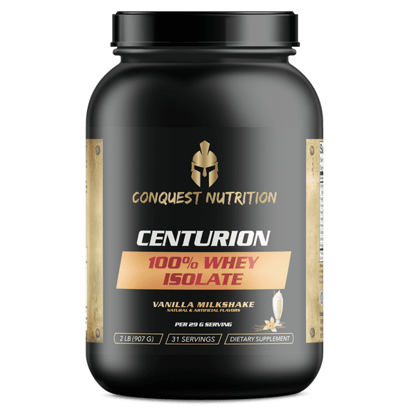 Centurion 100% Whey Isolate - Vanilla Milkshake Flavor - 2lb