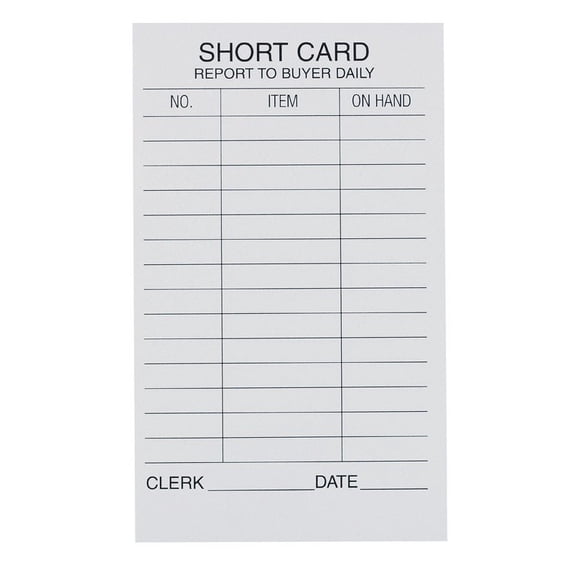 Centurion 9215047 3 5 in. Short Card Pad
