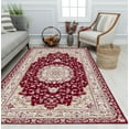 thumbnail image 1 of Centurion CY30A Medallion Burgandy Transitional Vintage Red Area Rug, 5'0"x5'0", 1 of 3