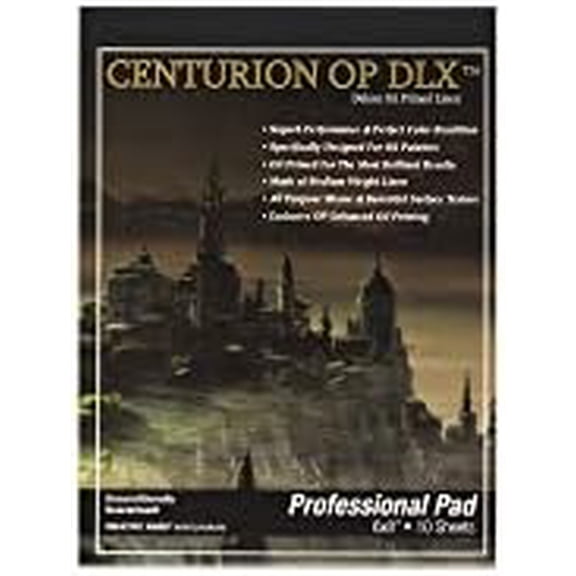 Centurion Deluxe Oil Primed Linen Pad (6x8 in - 6 Pack) 10 Sheets per Pad 11 oz. No Bleed Pages, Lightweight, Easy to Travel Canvas Pad - Art Pad for Plein Air Painting$$Art & Craft