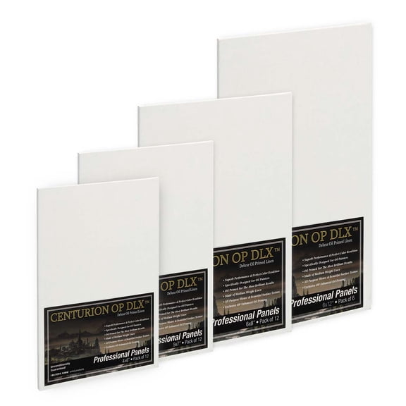 Centurion Deluxe Oil Primed Linen Panels Multi-Size Bundles - Assorted Sizes