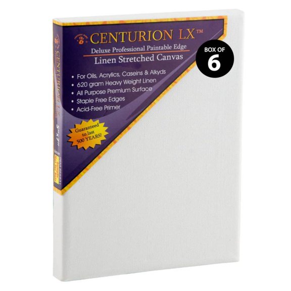 Centurion LX Linen Canvas 3/4" Box of Six 20x24"