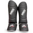 thumbnail image 1 of Centurion Muay Thai Shin and Instep Guards, High-Density Foam Protection, Skintex Leather, Adjustable Straps, Lightweight & Durable for MMA, Kickboxing, Muay Thai, and Taekwondo, Small, 1 of 8
