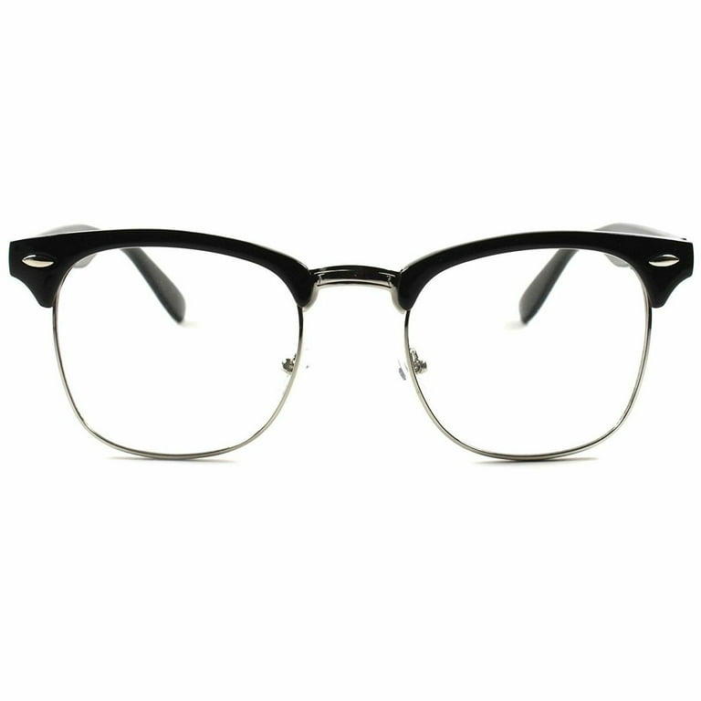 Large half frame glasses shop
