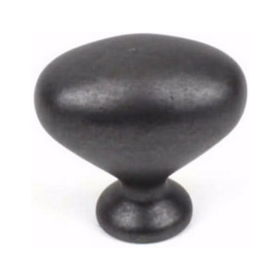 Century 06102 Bcb 1-3/8" Diameter Oval Cabinet Knob - Gun Metal