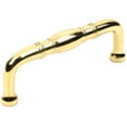 thumbnail image 1 of Century Hardware Hartford Collection 3" C-to-C Solid Brass Pull - Polished Brass, 1 of 7