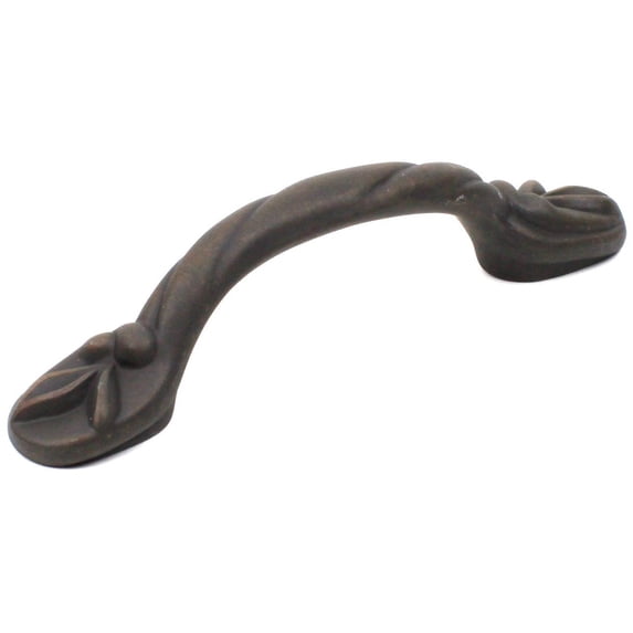 Tuscana - Premium Solid Brass, Pull, 3" cc Weathered Brass