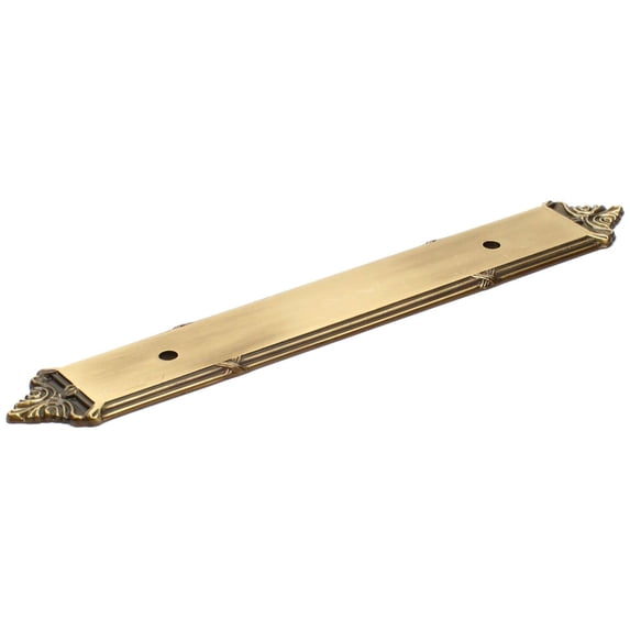 Georgian - Premium Solid Brass, Backplate, 96mm cc Polished Antique