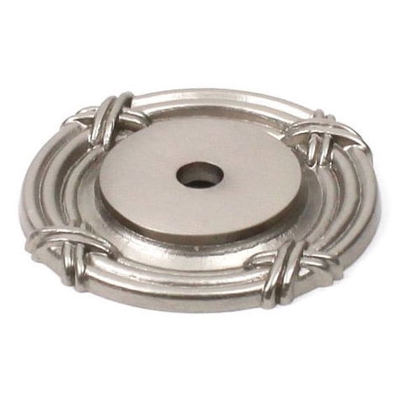 Georgian - Premium Solid Brass, Backplate, 1-1/2" dia. Matte Satin Nickel