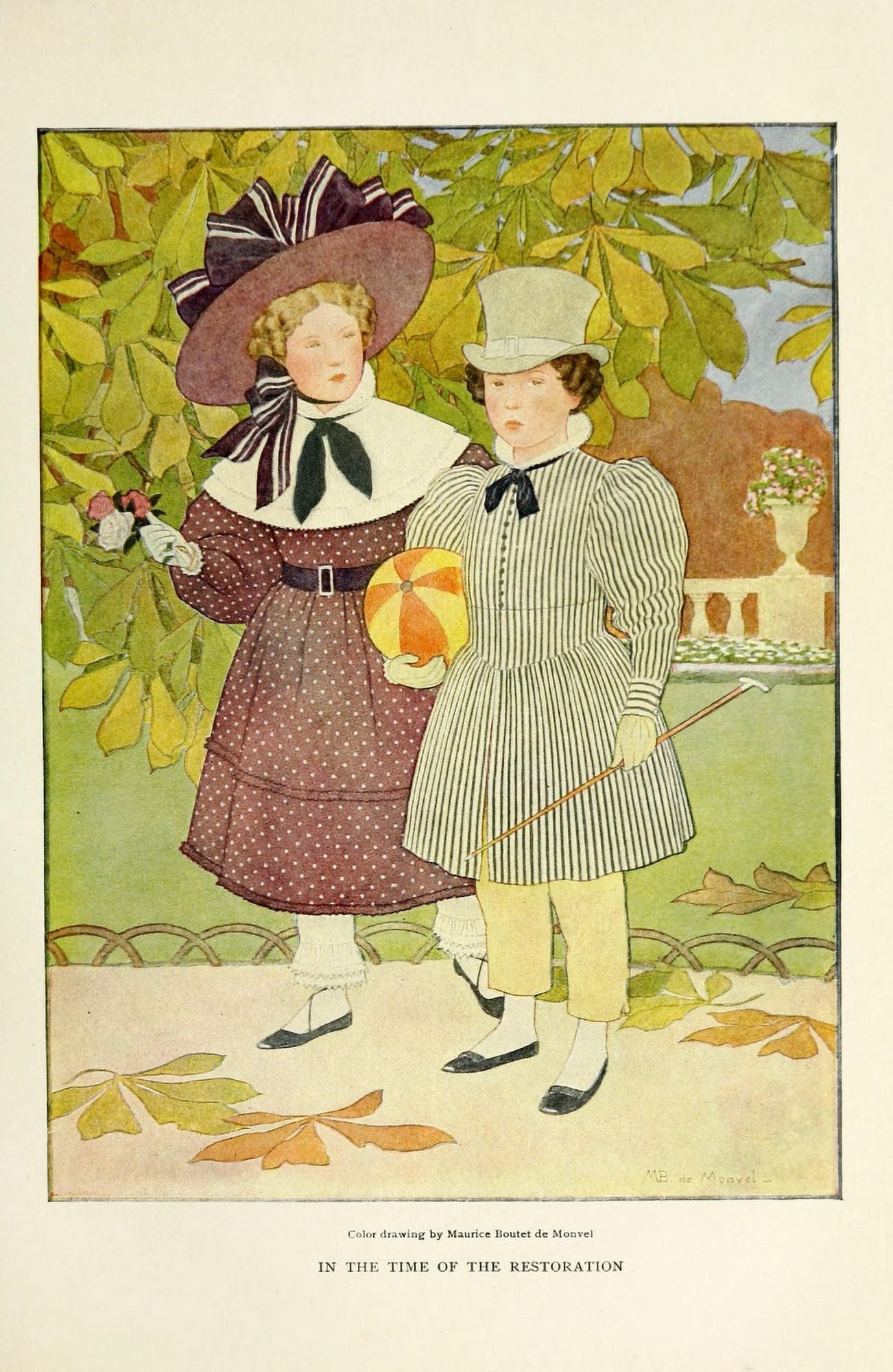 Century 1905 At the time of Restoration Canvas Art - Maurice Boutet de Monvel (18 x 24)