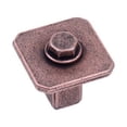 thumbnail image 1 of Century 20223 Raw Authentic 1-1/16" Square Cabinet Knob - Copper, 1 of 4