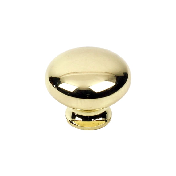 Century 20606 Milan 1-1/4" Mushroom Cabinet Knob - Brass