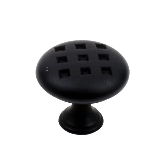 Majestic - Zinc Die Cast, 1-3/8" dia. Knob, Matte Black
