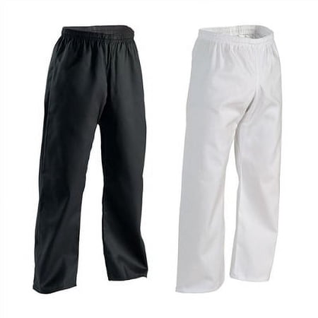 Century 7 oz. Middleweight Student Elastic Waist Pants - Black #5 (5'11"-6'2" / 170-210lbs)