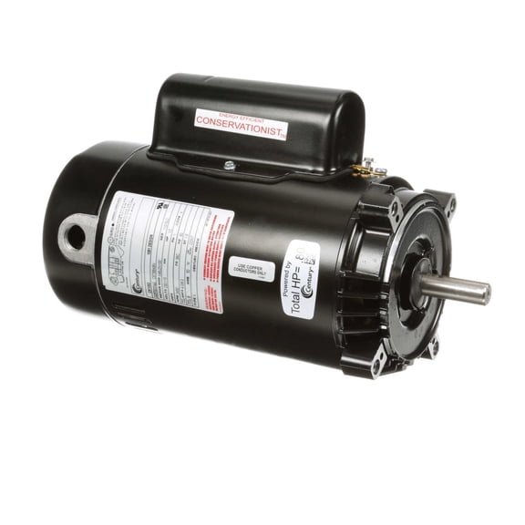 Century CK1052 Electric Motor 1/2 HP 3450 Rpm 1PH 115/230 Volt 56C Frame