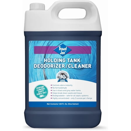 RV Toilet Treatment, Black & Grey Water Tank Treatment, Powerful Deodorizer/Waste Digester - Tank Odor Eliminator, Breaks Down Sludge, Tissue | Fresh Scent (1 Gallon)