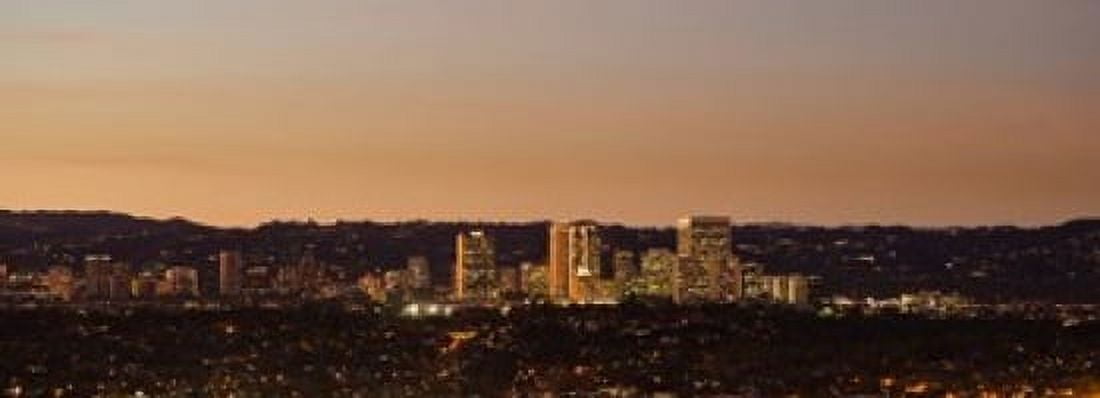 Century City Wilshire Corridor Los Angeles California USA Canvas Art - Panoramic Images (36 x 13)
