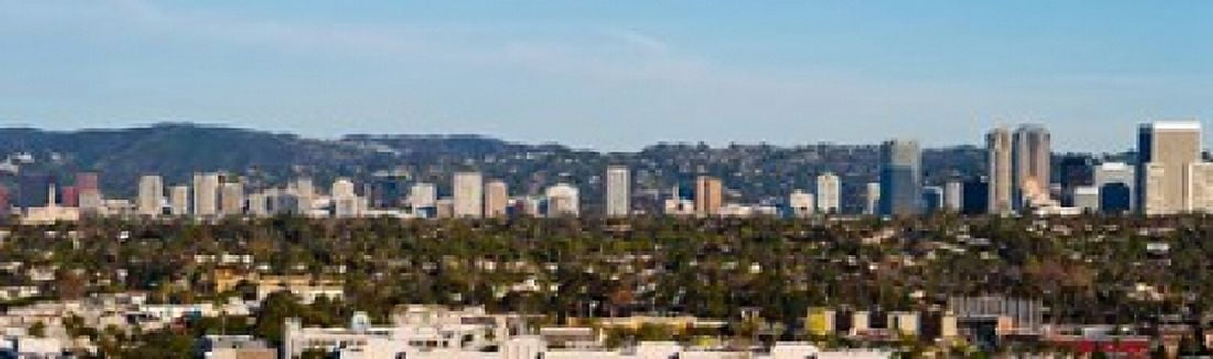 Century City Wilshire Corridor Los Angeles California USA Canvas Art - Panoramic Images (38 x 12)