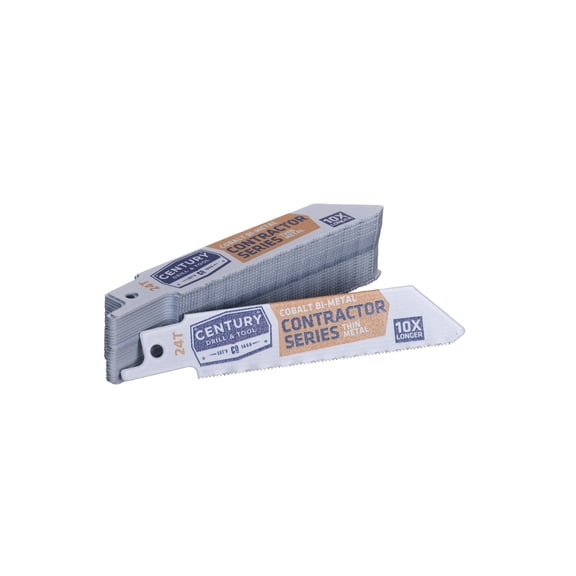 Century Drill & Tool 7724 6" Reciprocating Saw Blade, 24T, 25 Pack