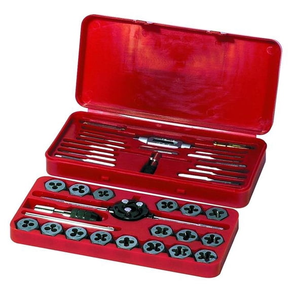 Century Drill 180222 Metric Tap & Hex Die Set - 40 Piece