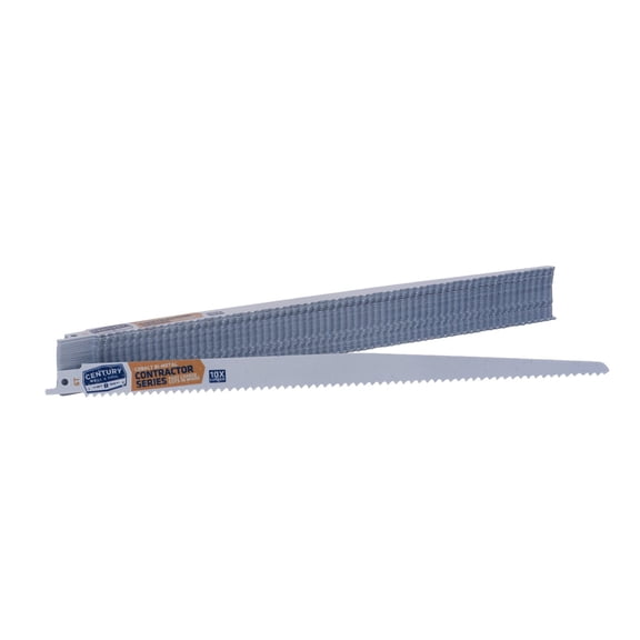 Century Drill & Tool 07716 12" Contractor Series Bi-Metal Reciprocating Saw Blade, 6T, 25 Pack