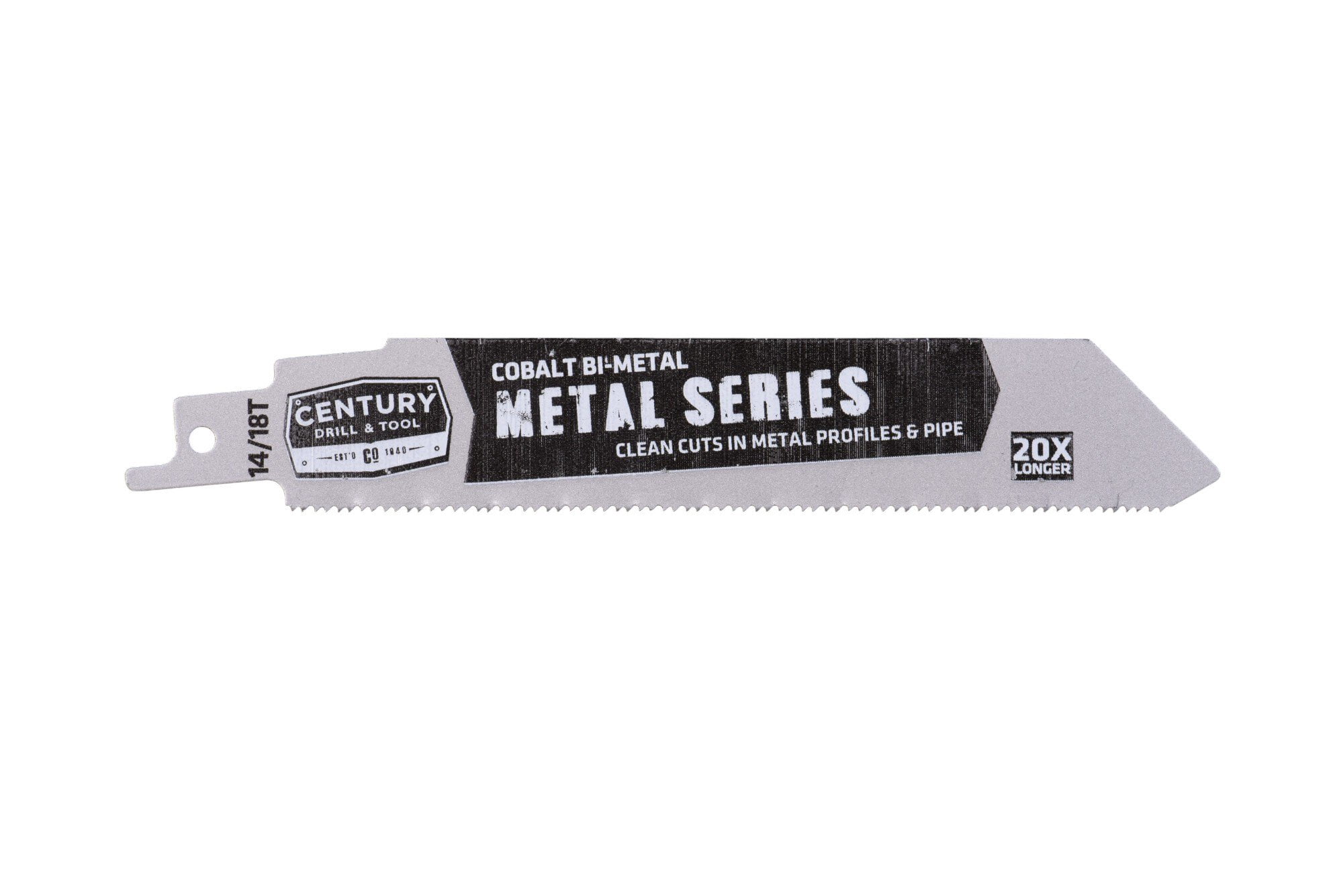 Century Drill & Tool 07771 6" Metal Series Bi-Metal Reciprocating Saw Blade, 14/18T, 25 Pack