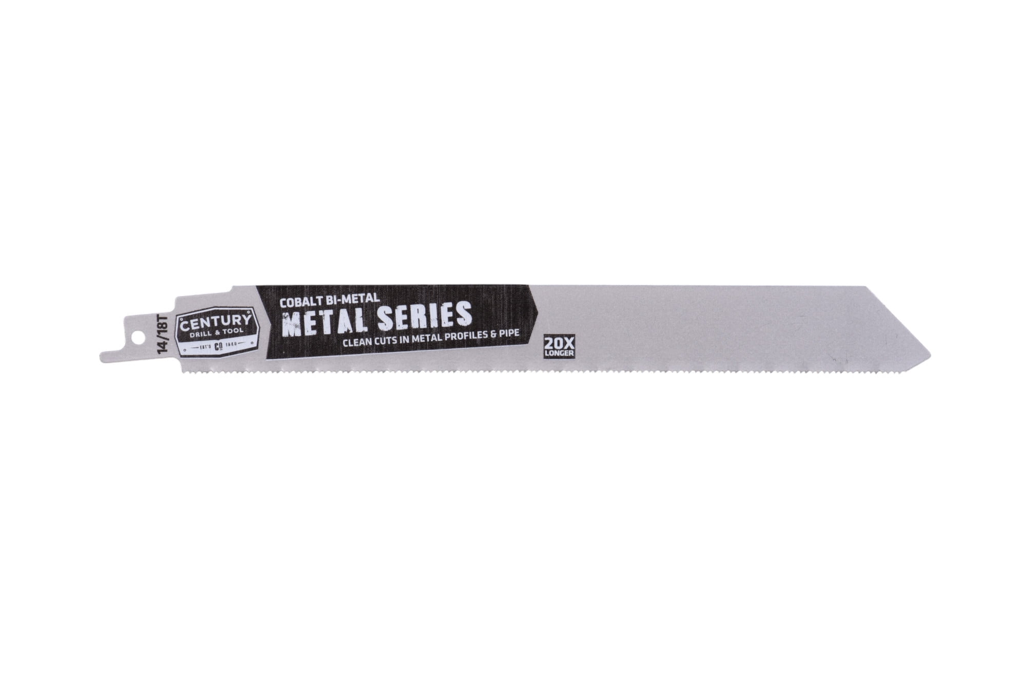 Century Drill & Tool 07773 9" Metal Series Bi-Metal Reciprocating Saw Blade, 14/18T, 25 Pack