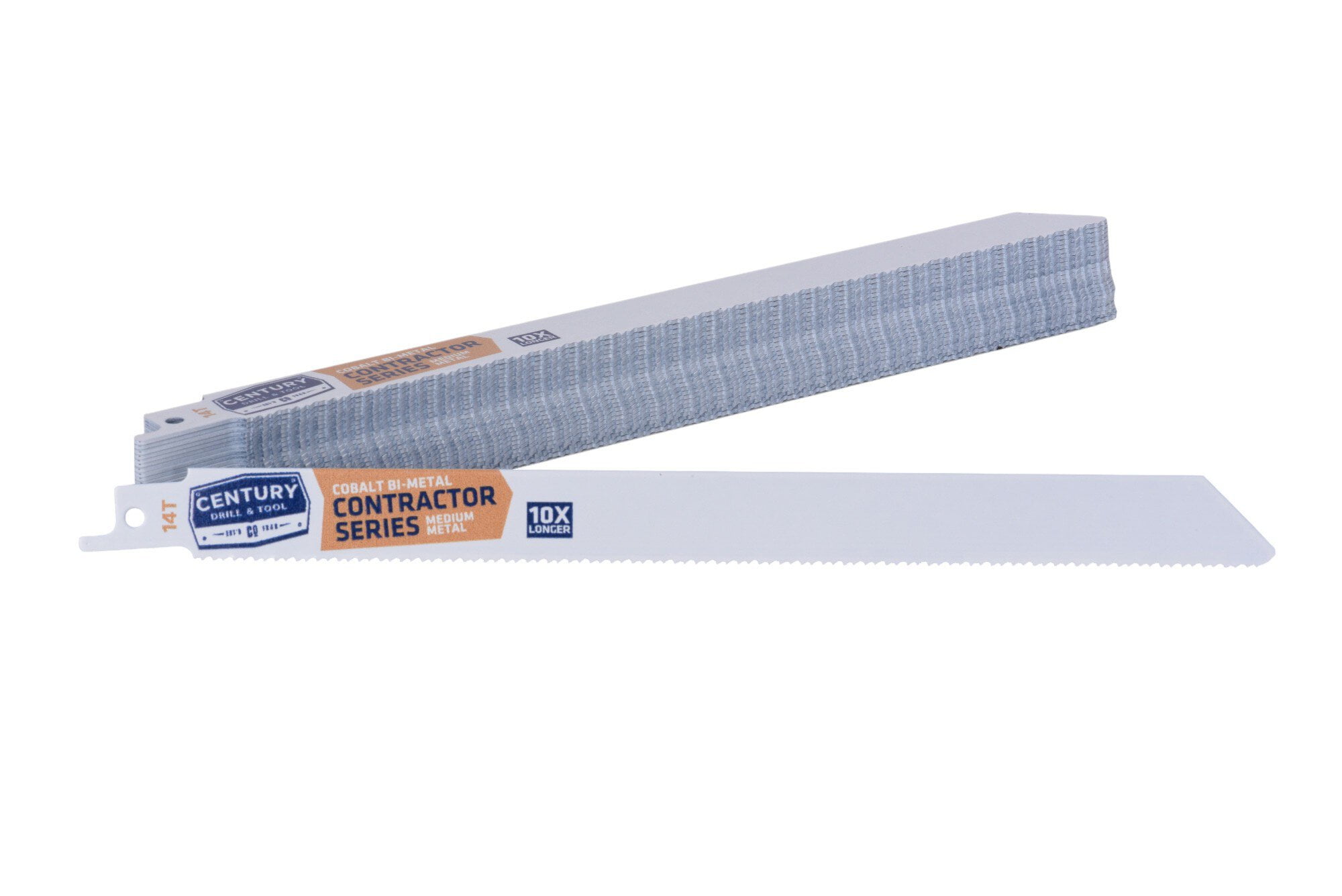 Century Drill & Tool 07794 9" Contractor Series Bi-Metal Reciprocating Saw Blade, 14T, 25 Pack