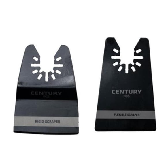 Century Drill & Tool 13440 High Carbon Steel Oscillating Scraper Blade Set - 2 Piece