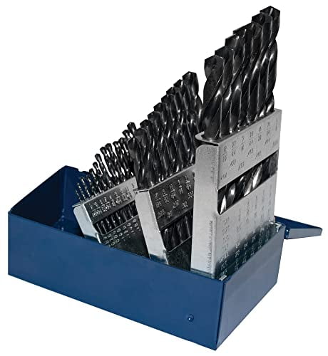 Century Drill & Tool 24029 Pro Grade Black Oxide Drill Set, 29 Piece, Made in The USA