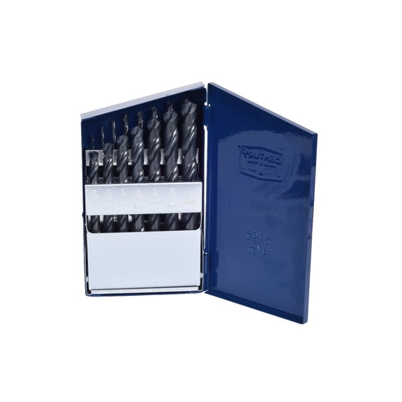 Century Drill & Tool, 24035, 14 PC Set,Jobber Drill Bit,Pro-Grade, Made in The USA, Black Oxide Drill Bits