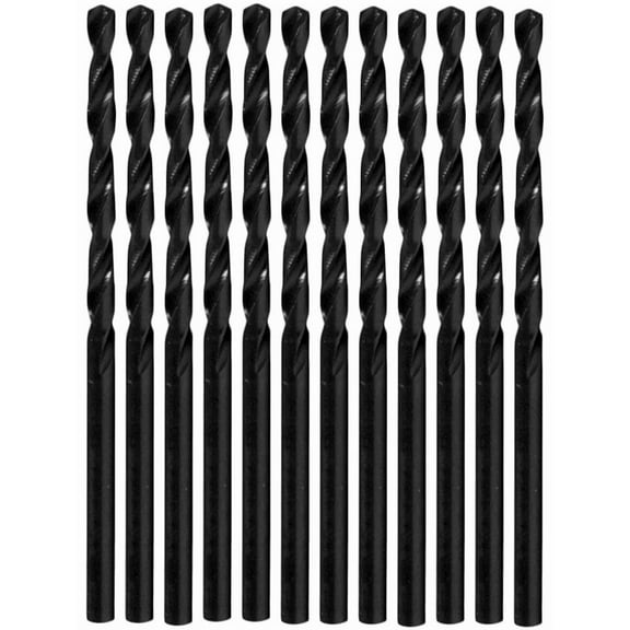 Century Drill & Tool 24504 Black Oxide Drill Bit, 1/16", 12-Pack