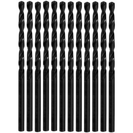 Century Drill & Tool 24507 Black Oxide Drill Bit, 7/64", 12-Pack