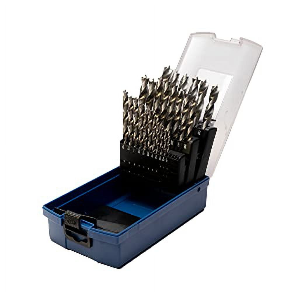 Century Drill & Tool, 37280, 25 PC Set,HSS Brad Point,Drill Bit, Wood Boring Tools