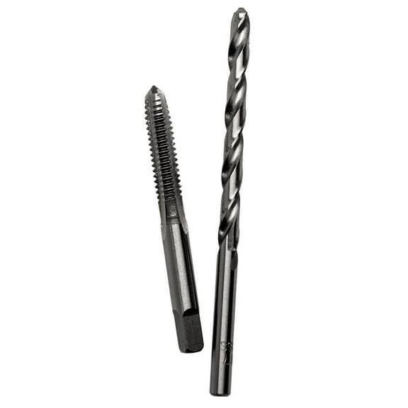 Century Drill & Tool Tap and Drill Set, 1/4-20NC High Carbon Steel Precision Cut Threads Includes Correct Drill Bit for Accurate Threading - 95403