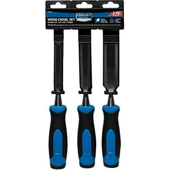 Century Drill & Tool 72313 Wood Chisel Professional Set - 3 Piece
