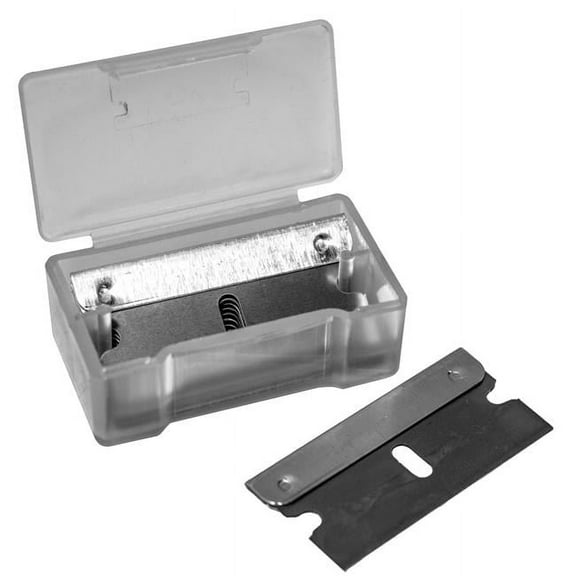 Century Drill & Tool 74063 Straight Scraper Razor Blade Set, Pack of 10