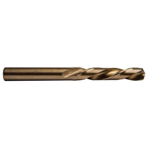 Century Drill & Tool 74128 Stub Drill Bit, Left Hand, Cobalt Steel, 7/16-In. - Quantity 3