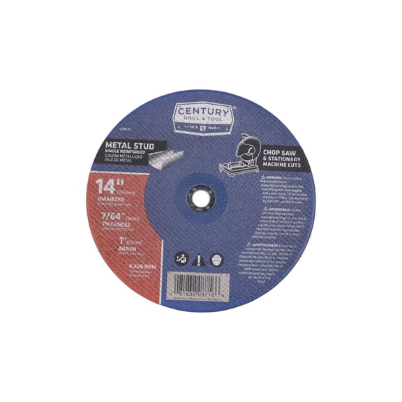 Century Drill & Tool 08716 14" X 7/64" Stud Cutter Blade