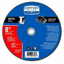 Century Drill & Tool 8808 Metal Abrasive Saw Blade, 8"
